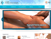Tablet Screenshot of bursaayaksagligi.com